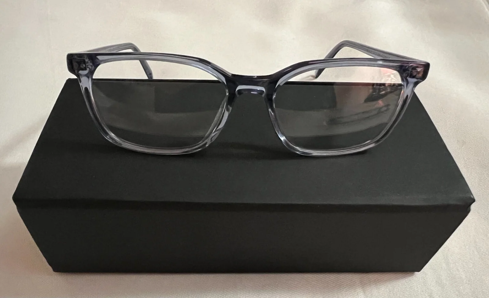 Warby Parker Weathers XW 318 Periwinkle Crystal Square Eyeglasses 57-18 150- NEW