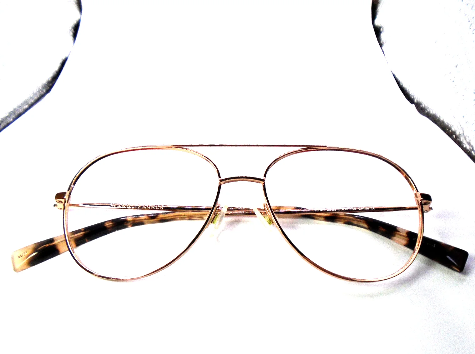 Warby Parker YORK 2233 Rose Gold 53-15-145 Metal Aviator Eyeglasses Frames