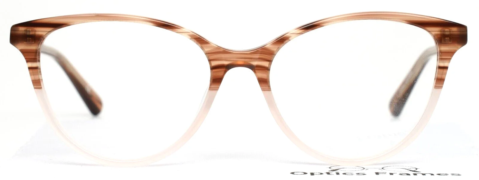 WC2020-18 Pink Tortoise Womens Semi Cat Eye Eyeglasses 53-16-140 B:42 2