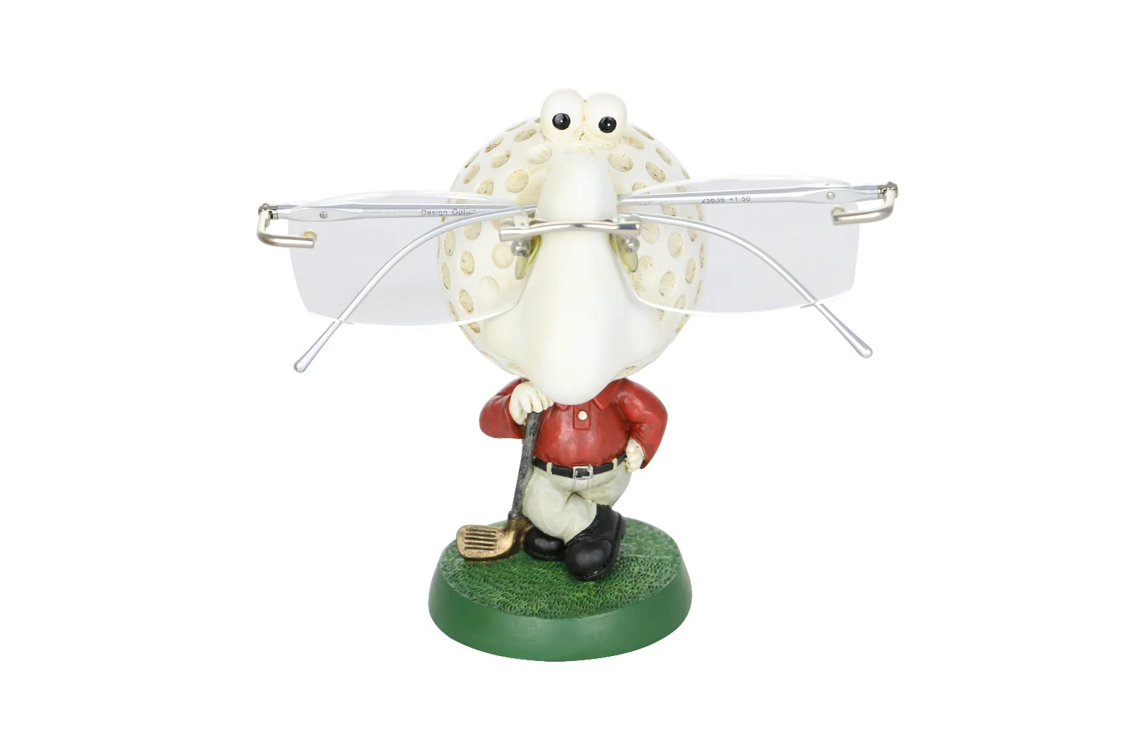 Whimsical Golfball Head Eyeglass Holder
