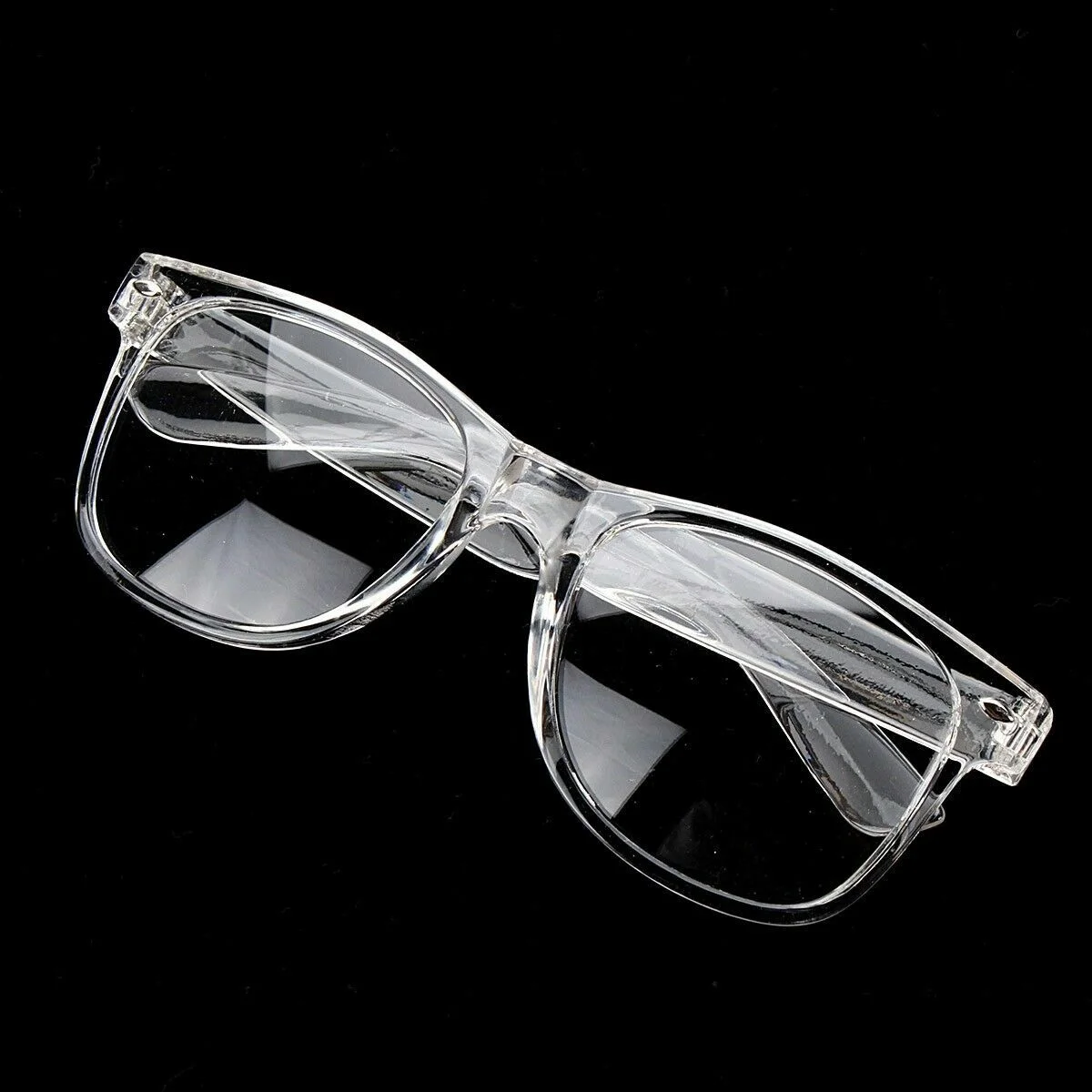 White Crystal Clear Translucent Square Celebrity Diva Frames Eye Glasses 8759 IT