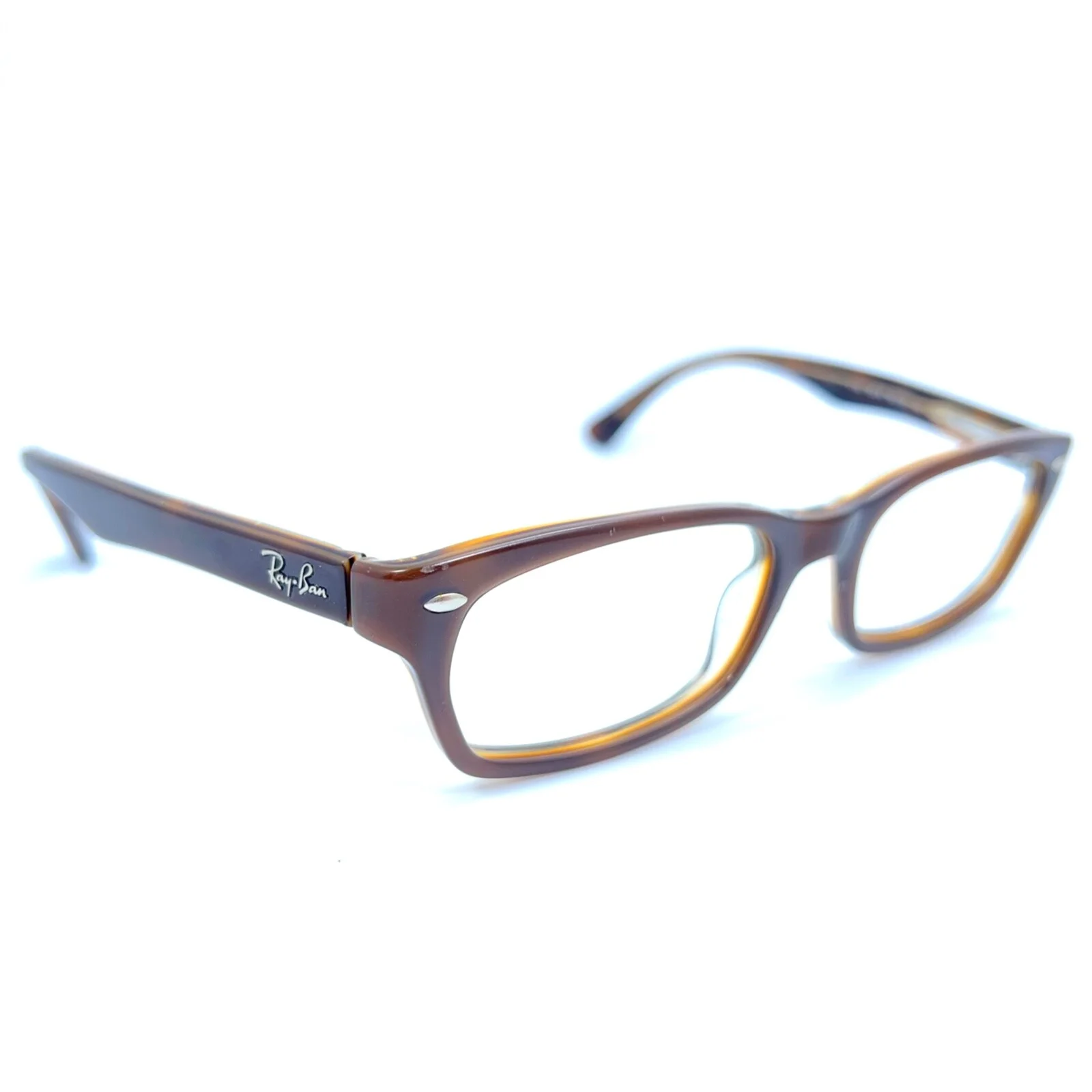 WIDE FIT Ray-Ban RB 5150 2019 Brown Eyeglasses Frame 52-19-135 Full Rim Eyewear