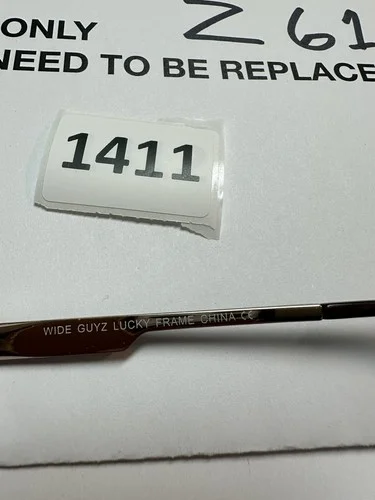 Wide Guyz Brown LUCKY 60 17 150 Eyeglass Frames Full Rim 3
