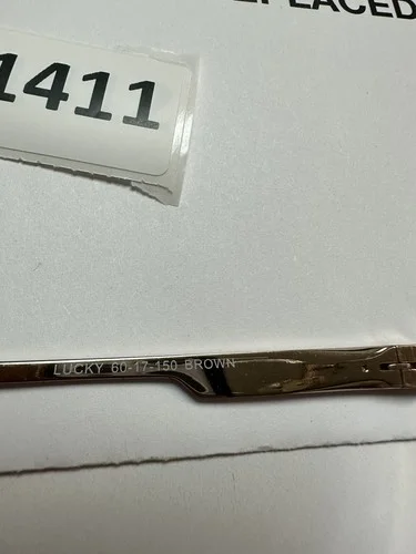 Wide Guyz Brown LUCKY 60 17 150 Eyeglass Frames Full Rim 4