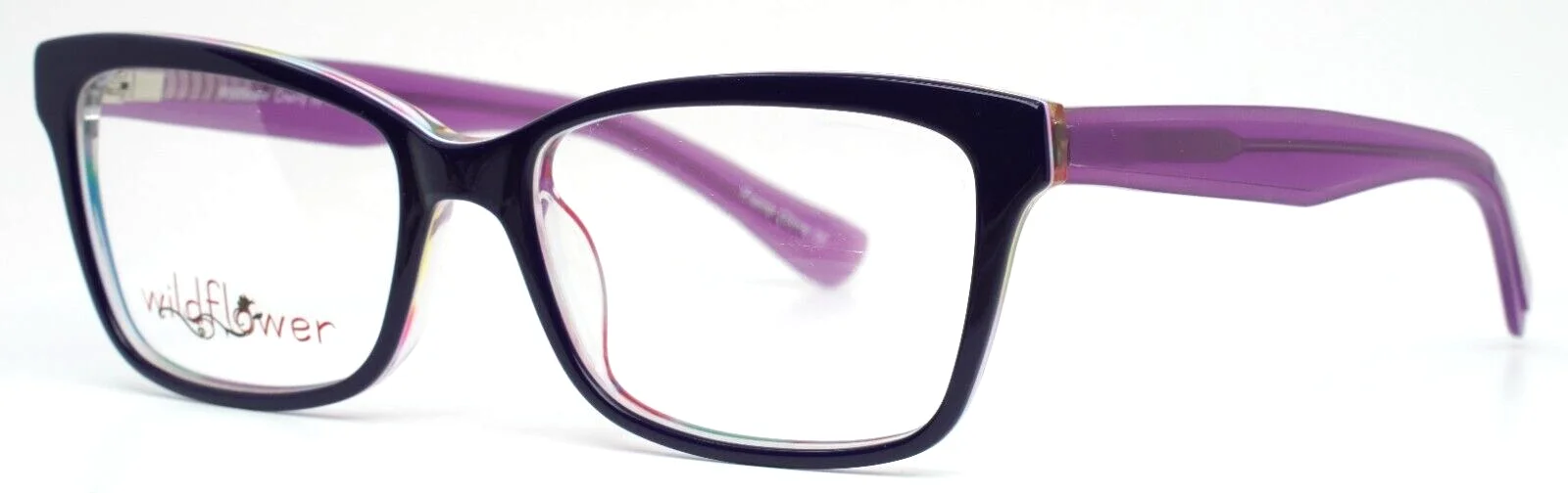 WILDFLOWER Cherry Purple Plum Womens Cat Eye Full Rim Eyeglasses 52-16-135 B:36