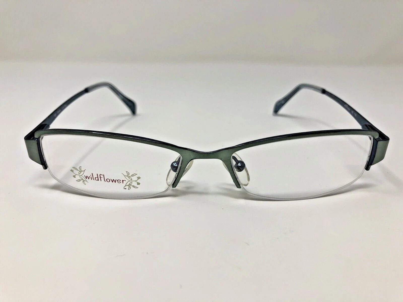 Wildflower Dahlia Blue Eyeglasses Frame 51-16-130 Metal Youth Half Rim LU86
