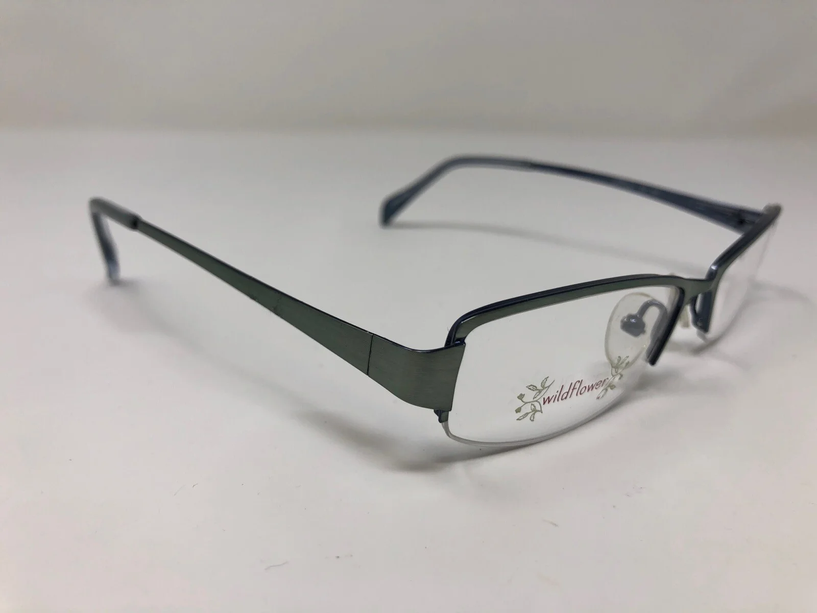 Wildflower Dahlia Blue Eyeglasses Frame 51-16-130 Metal Youth Half Rim LU86 2