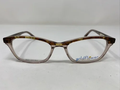 Wildflower Eyeglasses Frame Moonflower BRN 50-18-135 HM Brown Full Rim UB17