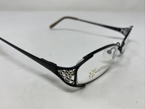 Wildflower Eyeglasses Frame Solandra Black Filigree 50-17-135 Black/Brown NY04 3