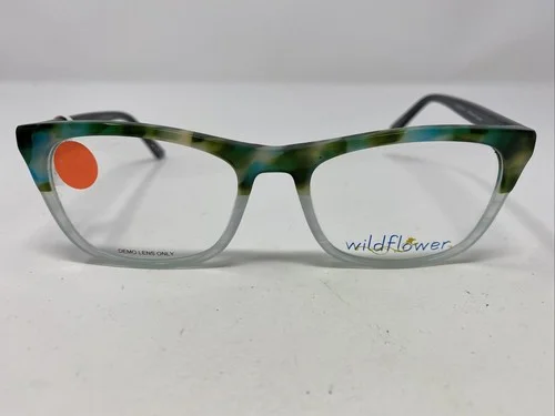 Wildflower Eyewear Powder Puff Green 51-18-135 Full Rim Eyeglasses Frame UC63