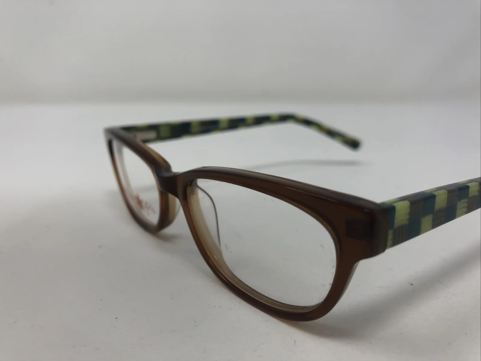 Wildflower Girls Eyeglasses Frame Peyton Caramel 47-15-130 Brown/Green PW47 2