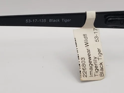 WildFlower TigerLily Eyeglass Frames 53-17-135 Black Eyeglasses 3