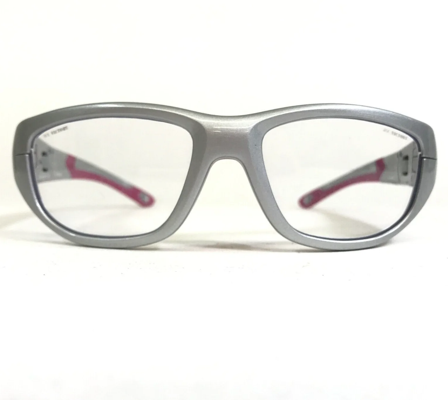 Wiley X Eyeglasses Frames Victory 1412 Pink Silver Wrap Without Strap 51-18-125 2