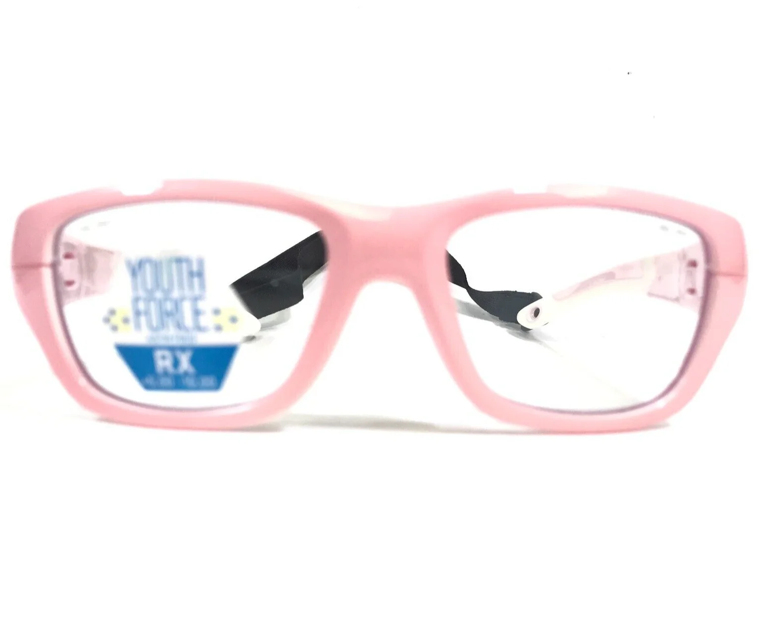 Wiley X Kids Safety Eyeglasses Frames Flash 1412 White Pink Sports 48-17-125
