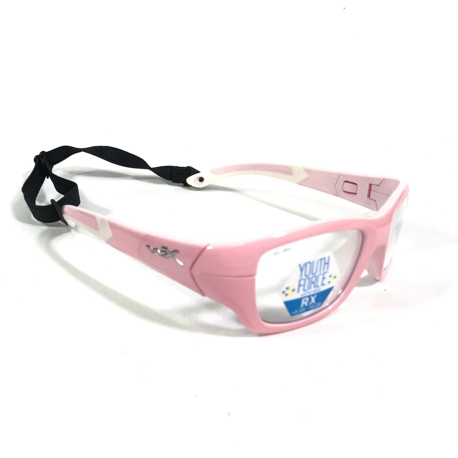 Wiley X Kids Safety Eyeglasses Frames Flash 1412 White Pink Sports 48-17-125 2