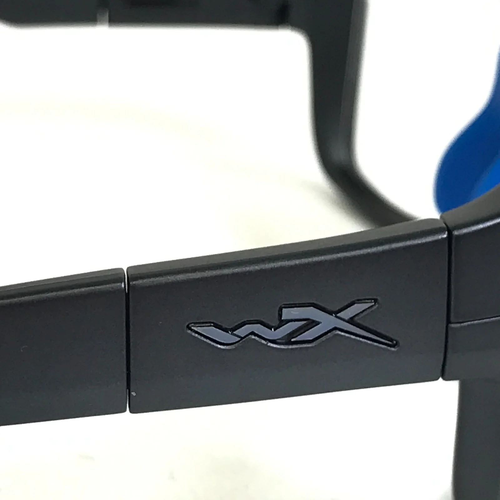 Wiley X Safety Eyeglasses Frames Crush 1812 Blue Matte Black w Strap 52-18-130 4