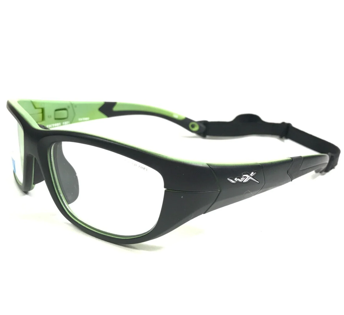 Wiley X Youth Force Kids Athletic Eyeglasses Frames Black Green 51-18-125