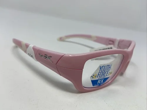 WILEYX KIDS EYEGLASSES FRAME FLASH 1412 48-17-125 PINK FULL RIM JK97 4