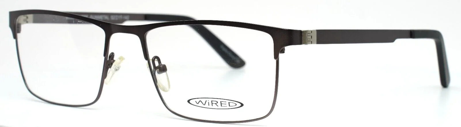 WIRED by AVALON 6050 Matte Gunmetal Mens Square Full Rim Eyeglasses 52-17-142