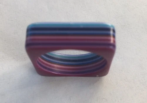 Wissing Fun Square Ring Multiple Options from Eyeglasses Acetate NEW Handmade