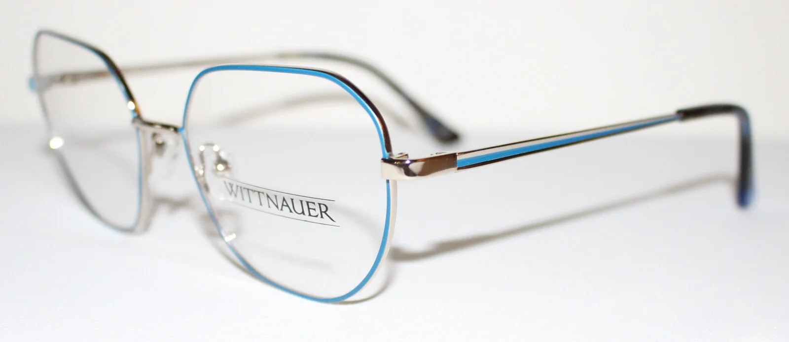 WITTNAUER LAURELIN SILVER BLUE New Designer Optical Eyeglass Frames For Women