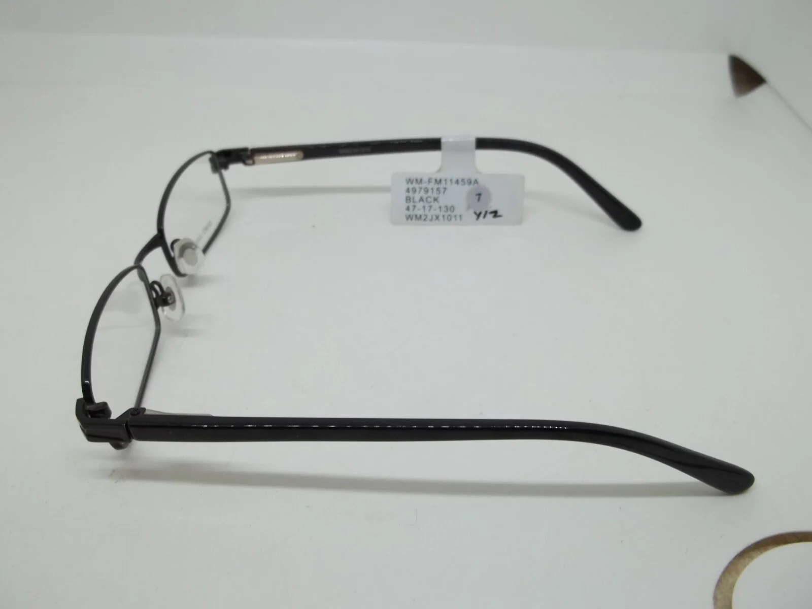 WM--FM11459A Boys Youth Eyeglass Frames Black Full Rim Metal 47-17-130 NWT! 4