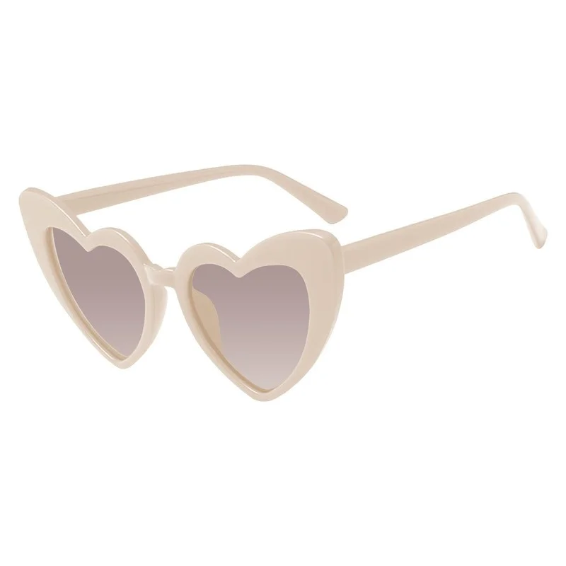 Women Heart Shaped Sunglasses Retro UV Protection Eye Glasses 2
