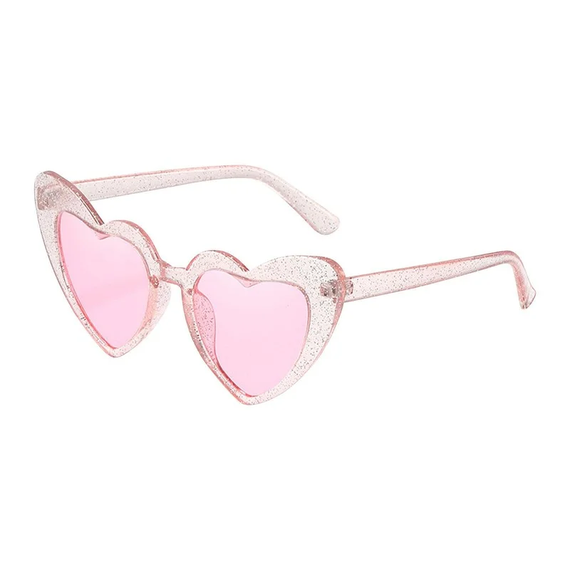 Women Heart Shaped Sunglasses Retro UV Protection Eye Glasses 3