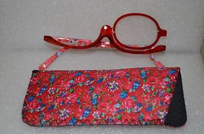 Women Makeup Magnifying Reading Glasses Flip Make-up Eye Glasses +2.0 USA Seller