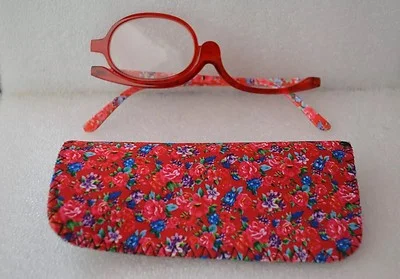 Women Makeup Magnifying Reading Glasses Flip Make-up Eye Glasses +2.0 USA Seller 2