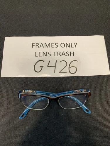 Womens ALEXANDER DAAS Potrero dtbb Tortoise Blue RXable Petite Eyeglasses G426