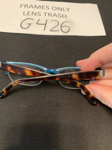 Womens ALEXANDER DAAS Potrero dtbb Tortoise Blue RXable Petite Eyeglasses G426 3
