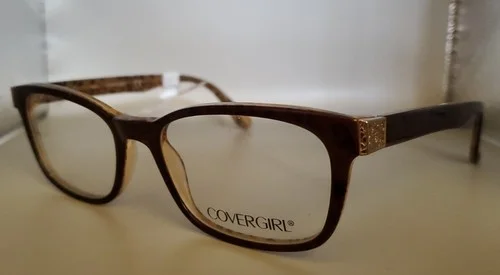 Womens Covergirl Eyeglasses CG0529 050 52 17 140 Animal Print Frames Brown 2