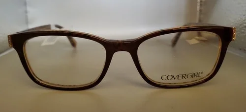 Womens Covergirl Eyeglasses CG0529 050 52 17 140 Animal Print Frames Brown 3