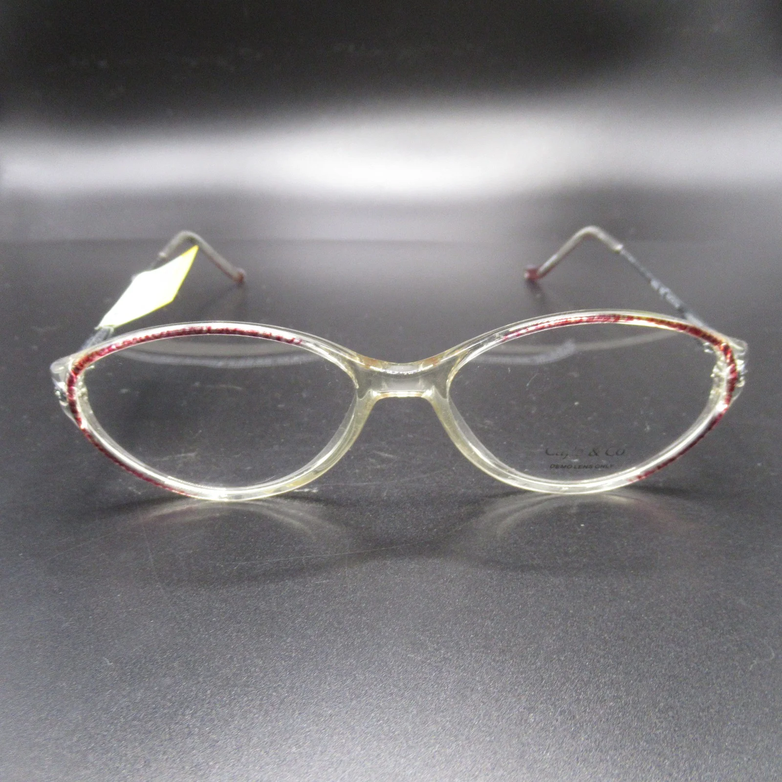 Womens Covergirl Eyeglasses CG827 Red Half Rim Frames 53 17 135 3