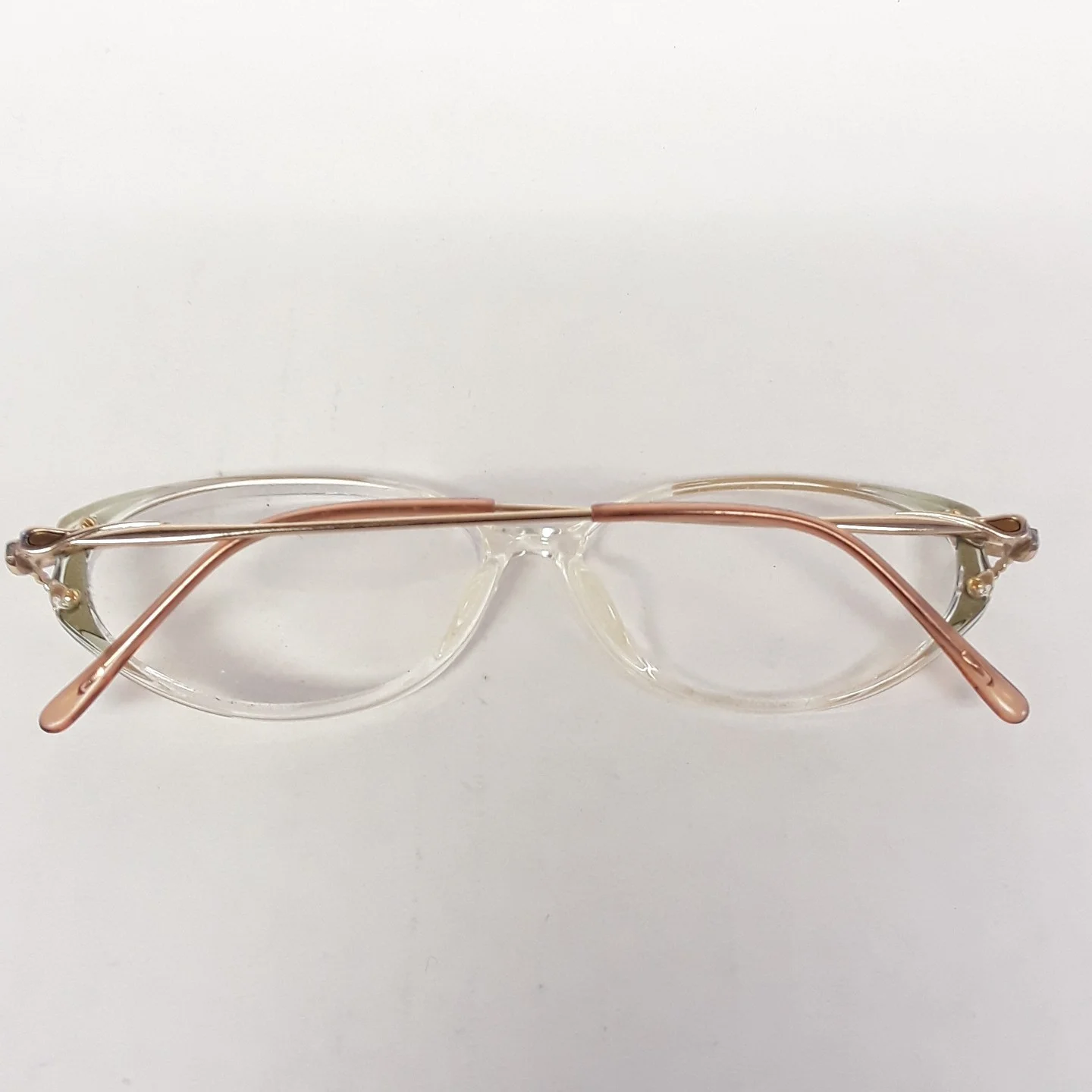 Womens Eyeglasses Frames Clear and gold 53-10-135 Louisa Alexander Collection 4