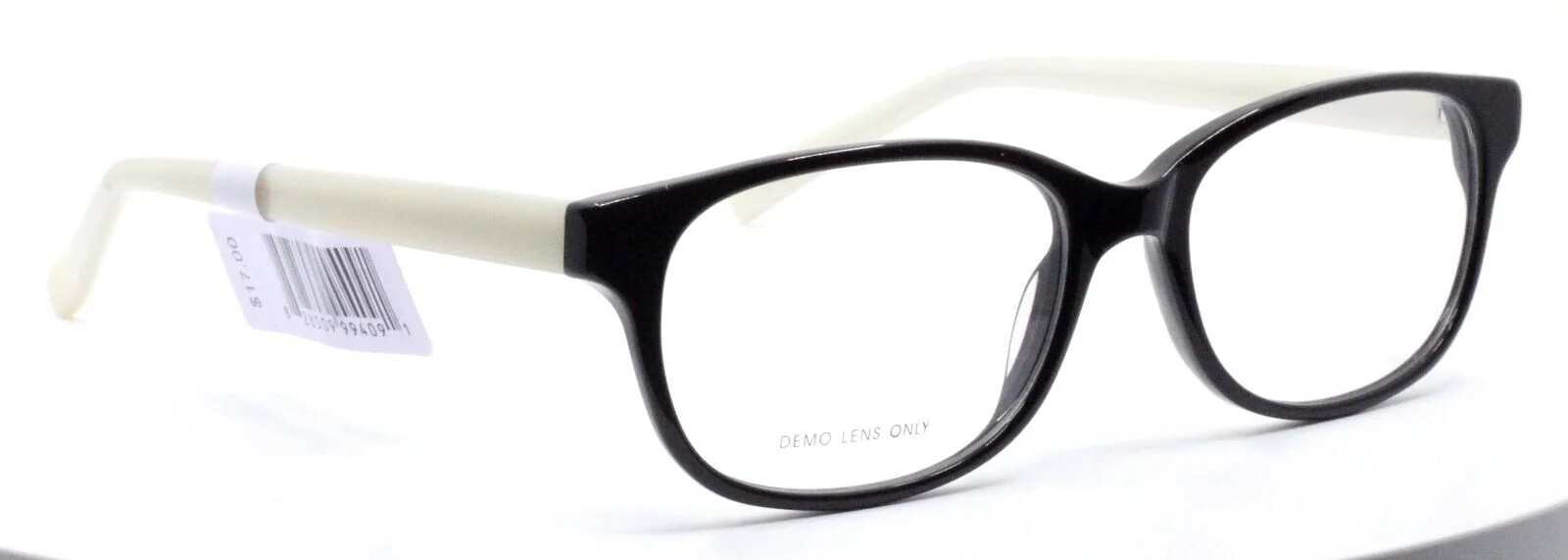 Womens FM14115 Black Pearl White Oval Full Rim Eyeglasses Frames 54-17-140 4
