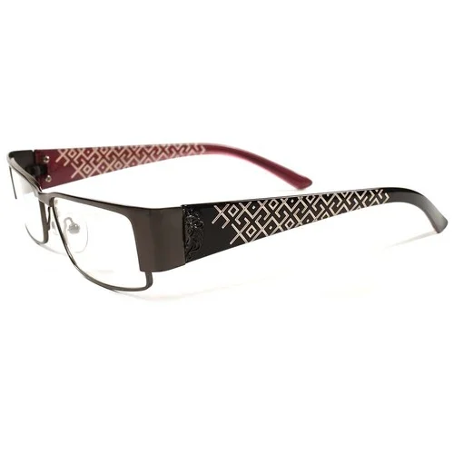 Womens Gunmetal Contemporary Stylish Upscale Rectangle Clear Lens Eye Glasses 2