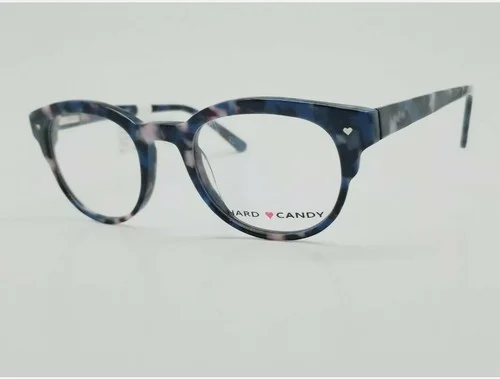 Womens Hard Candy HC26 Optical Eyeglass Frames 48-21-140 Cat Eye Blue Tortoise 4
