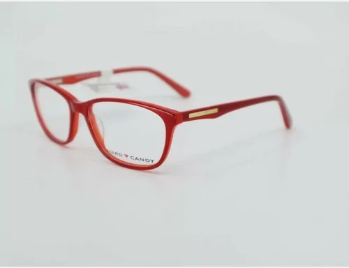 Womens Hard Candy HC39 RED Red Full Rim Cat Eye Eyeglasses 53-16-135 3