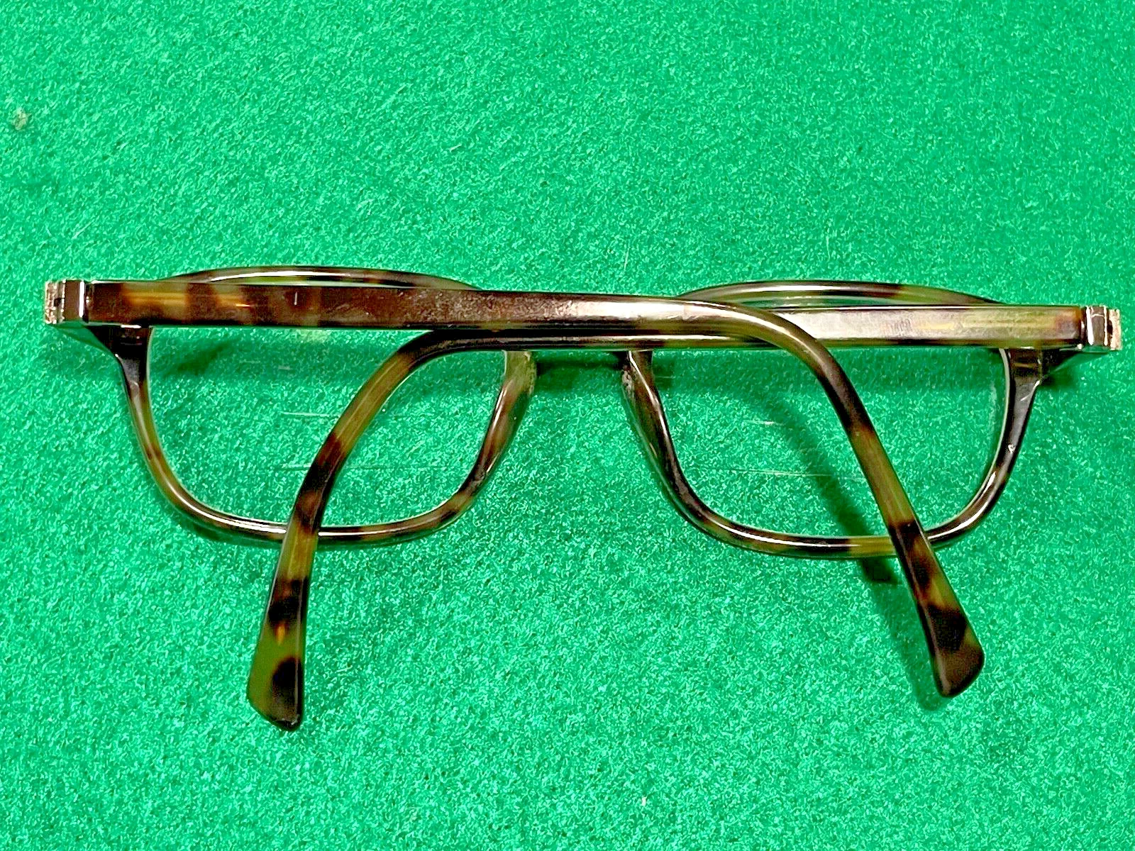 Women’s Kirkland Signature Rectangle Green / Tortoise Eyeglasses Frames~Preowned 4