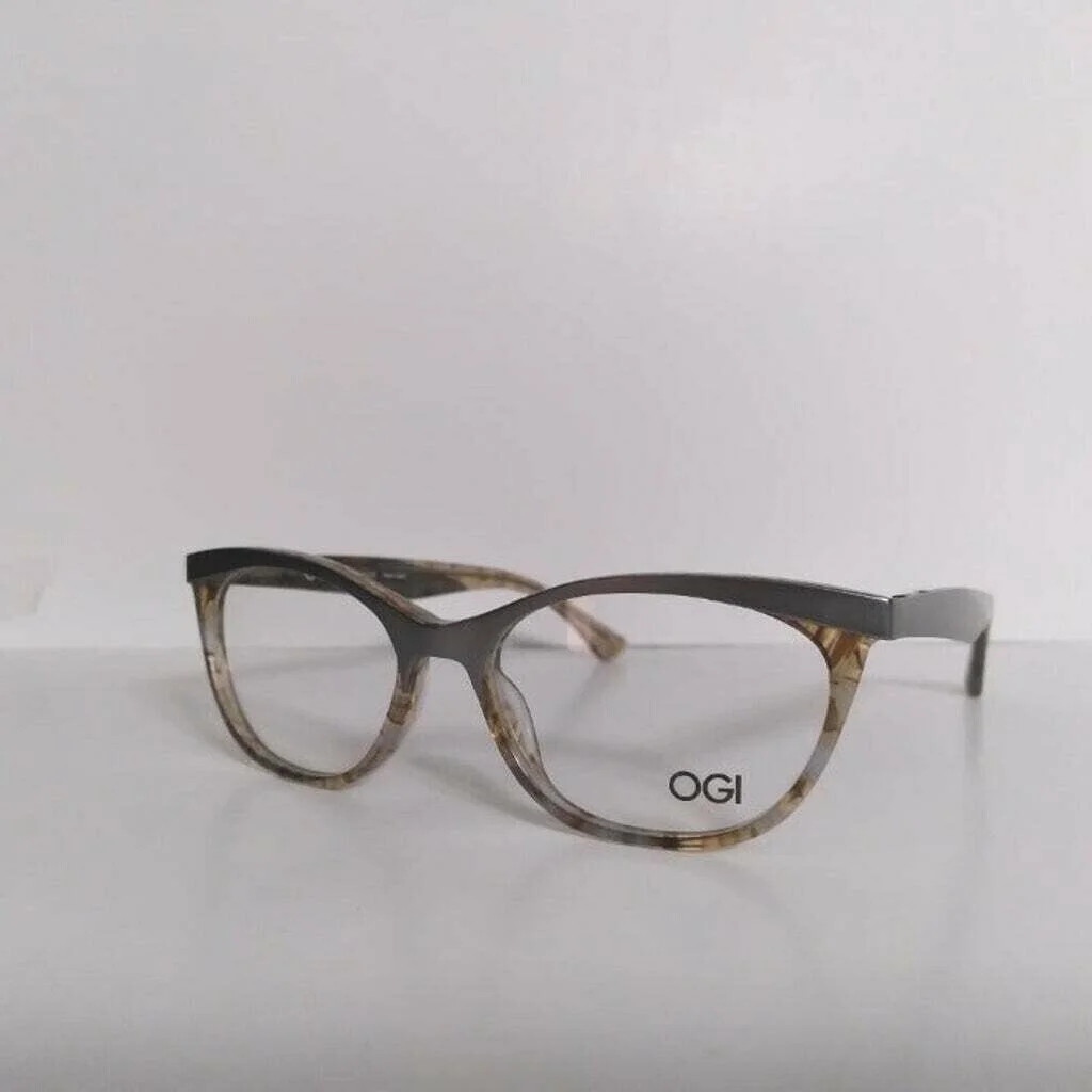 Womens OGI Optical Designer Cat Eyeglasses Frames And Case 53-17-140 Emerald 2