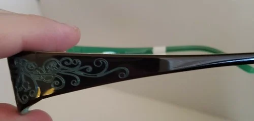 Womens Rampage R100 Brown Green Full Rim Rectangle Eyeglasses 51-16-135 4