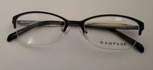 Womens RAMPAGE R174 Eyeglasses Frame Half Rimless 51-17-135 Brown/Purple