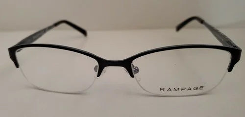 Womens RAMPAGE R174 Eyeglasses Frame Half Rimless 51-17-135 Brown/Purple 2