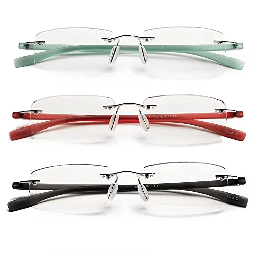 Womens Rimless Eyeglasses Frames V 314 Purple 52[]19-135 2