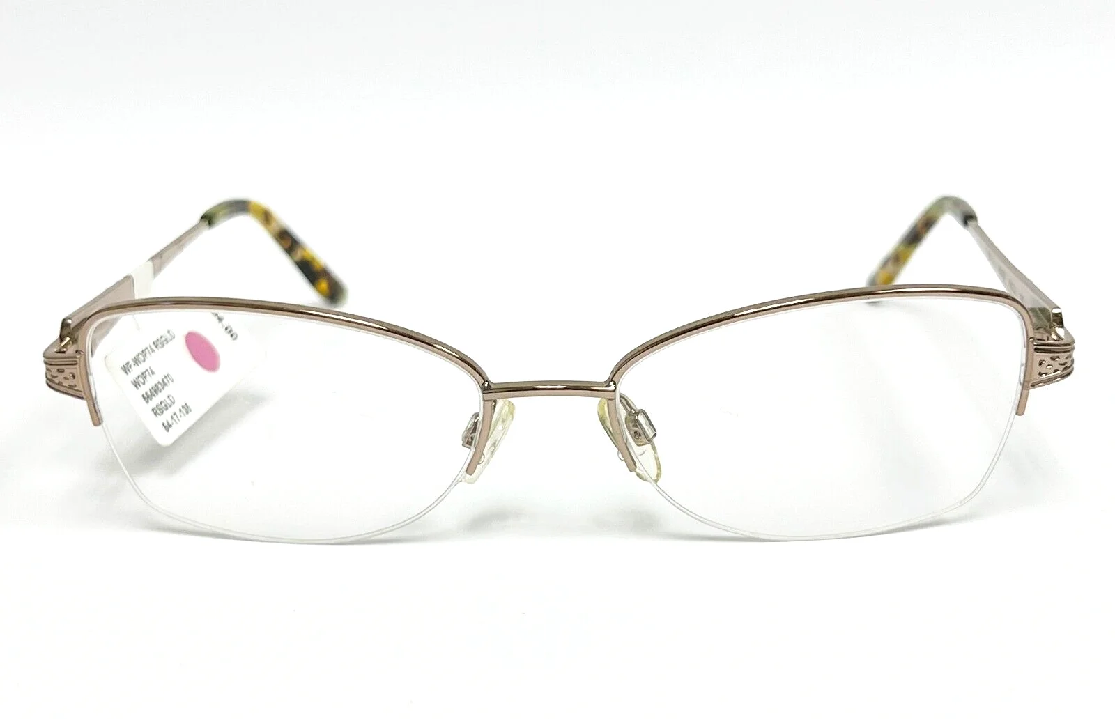 Women’s Rose Gold WOP74 Eyeglasses Frames 54-17-135 NEW 2