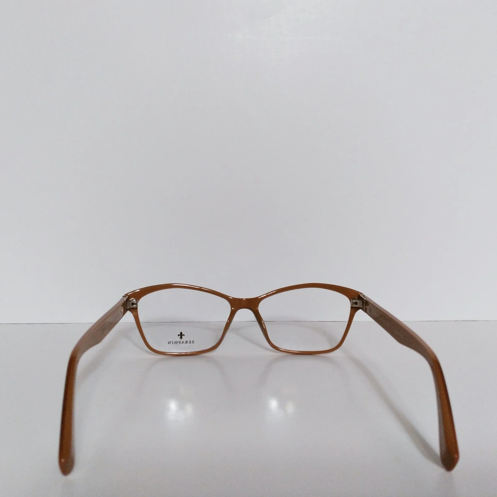 Womens Seraphin Summers Optical Designer Cat Eyeglasses Frames 55-15-140 Caramel 4