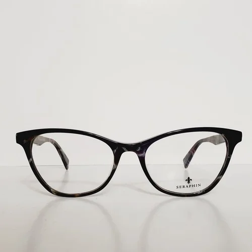 Womens Seraphin Tamarac Cat Eyeglasses Frames And Case 53-14-140 Green Plumage