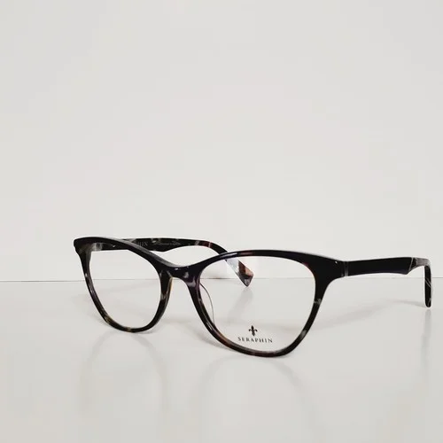 Womens Seraphin Tamarac Cat Eyeglasses Frames And Case 53-14-140 Green Plumage 2